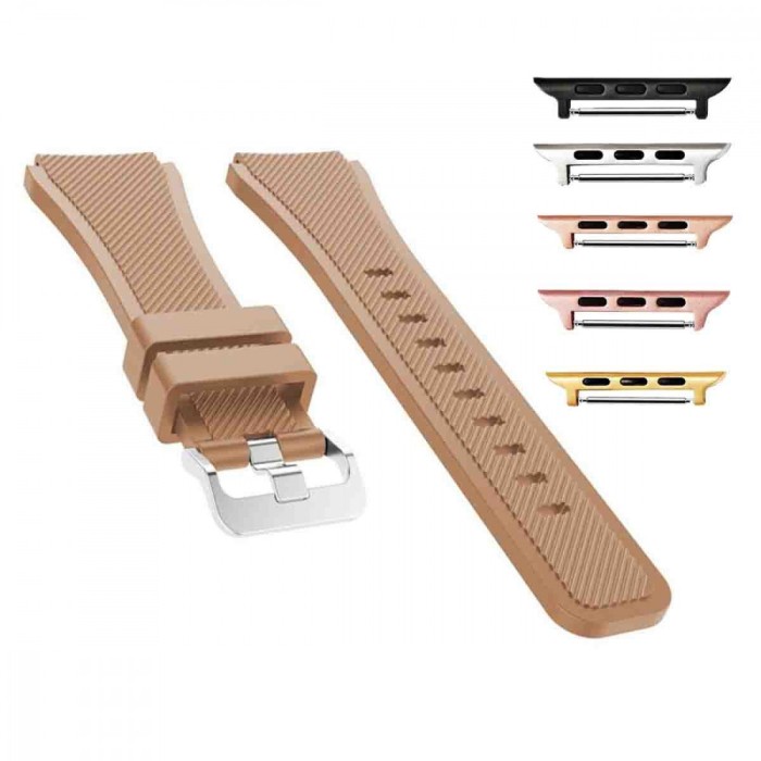 Curea silicon compatibila Apple Watch 9|8|7|6|5|4|3|2|1 Series, 49mm|45mm|44mm|42mm, Maro