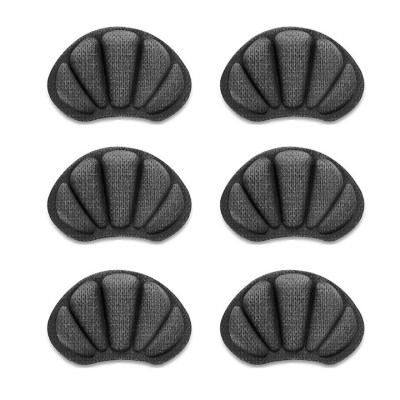 Set 6 branturi cu pernite pentru calcaie, design ingrosat - Negru foto