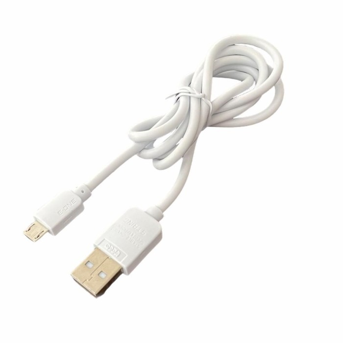 Cablu USB A mufa, USB B micro mufa, USB 2.0, lungime 0.6m, alb, Goobay - 96192