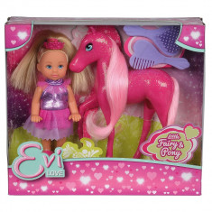 Papusa Simba Evi Love Fairy 12 cm cu ponei Pony si accesorii foto