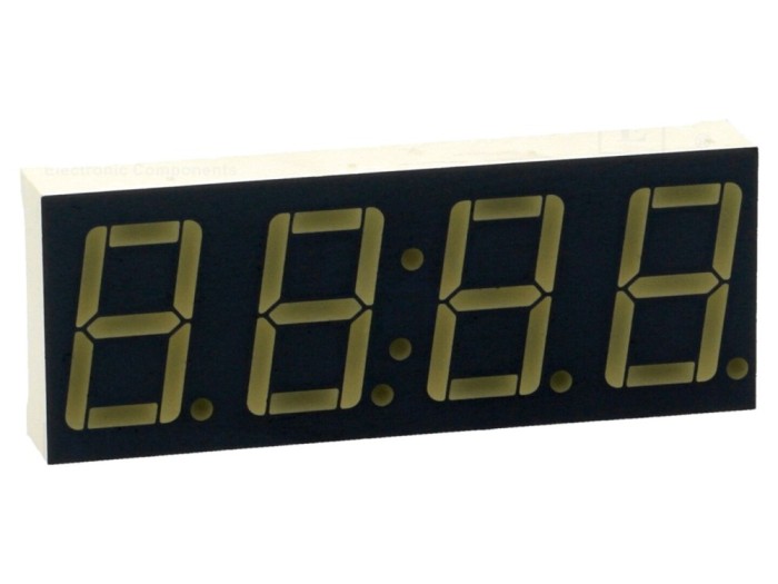 Afișaj LED 7 Segmente 14mm 4 Digits Roșu