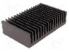 Radiator extrudat, aluminiu, 100mm x 160mm, neagra, FISCHER ELEKTRONIK - SK85/100/SA