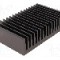 Radiator extrudat, aluminiu, 100mm x 160mm, neagra, FISCHER ELEKTRONIK - SK85/100/SA