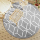 VidaXL Covor de exterior, ARAKIL gri, &Oslash;160 cm, PP