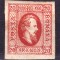 ✅ RO 1865 ,LP 17 ,&quot;Al.-Ioan Cuza in oval &quot;, 20 par rosu , guma, nestampilat vagi urme de sarniera , poanson