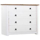 Cumpara ieftin Dulap lateral, alb, 80 x 40 x 73 cm, gama pin de Panama