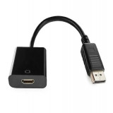 Adaptor video Gembird, Display Port (t) - HDMI (m), 10 cm, Full HD (1920 x 1080)