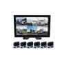 Sistem avansat de monitorizare 360 si asistenta la condus pentru vehicule de mari dimensiuni, monitor 10.1 inch, 6 x camere, 12V-24V DC, camioane, rul