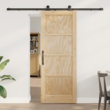 Ușă Glisantă vidaXL cu Set de Hardware &#039;ORKDAL&#039;din Lemn Masiv de Pin