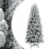 vidaXL Brad de Crăciun artificial cu zăpadă, 120 cm, PVC&amp;PE
