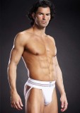 Chiloti Jockstrap Barbati Alb L/XL, Sexy Suspensor, Lenjerie Barbati, Blue Line