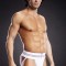 Chiloti sexy barbati Jockstrap Suspensor - L/XL - Alb