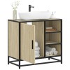 VidaXL Dulap de chiuvetă baie stejar sonoma 65x33x60 cm lemn prelucrat