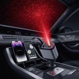Incarcator Auto Retractabil 4 in 1 cu Proiectie Stele pe Plafon