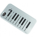 Husa Capac Rock Piano&amp;Bird Apple iPhone 4/4s Blister, Plastic, Carcasa