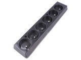 Conector alimentare AC mamă JONEX 250VAC 16A - 2P+PE, negru