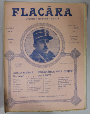 FLACARA , REVISTA LITERARA , ARTISTICA , SOCIALA , ANUL I , NR.34 , 9 IUNIE , 1912 foto