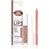 Eveline Cosmetics OH! my LIPS Velvet set &icirc;ngrijire buze 11 Cookie Milkshake 1 buc