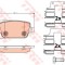 Set placute frana,frana disc LAND ROVER FREELANDER 2 (LF, FA) (2006 - 2014) TRW GDB1709
