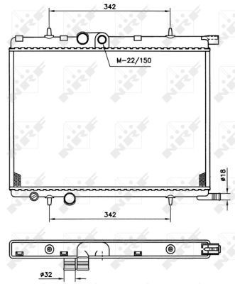 NRF 519524 EASY FIT Radiator, racire motor foto