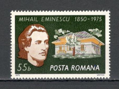 Romania.1975 125 ani nastere M.Eminescu TR.414