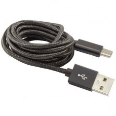 Cablu SBox CAB0147 USB Male - USB-C Male 1.5m Black foto