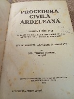 D. Procedura Civila Ardeleană 1911 cluj foto
