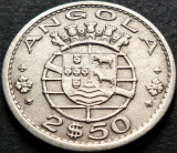 Cumpara ieftin Moneda exotica 2.5 ESCUDOS - ANGOLA, anul 1967 * cod 2294, Africa