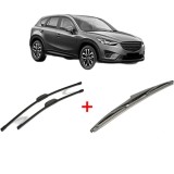Cumpara ieftin Set 3 stergatoare MAZDA CX-5 (KE, GH) 2011-2017, pentru parbriz si luneta, Bosch Twin