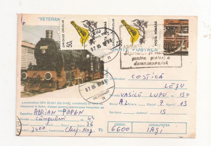 RF28 -Carte Postala- Veteranii sinelor, circulata 1997