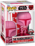 Figurina - Star Wars - Valentine&#039;s Day - The Mandalorian with Grogu | Funko