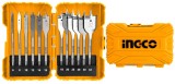 Set Burghie plate Fluture pentru lemn 12buc Ingco AKDL1201