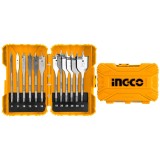 Set Burghie plate Fluture pentru lemn 12buc Ingco AKDL1201