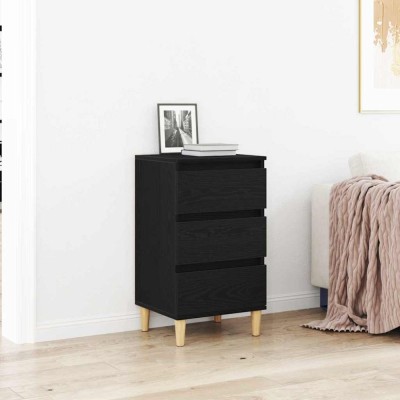 vidaXL Dulap de noapte Stejar negru 40 x 35 x 70 cm Lemn compozit 863429 foto