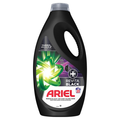 Detergent Lichid Pentru Rufe, Ariel, Revita Black, 1.75 l, 35 spalari foto