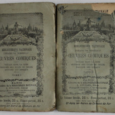 OEUVRES COMIQUES par CYRANO DE BERGERAC , DEUX VOLUMES , 1901 -1902