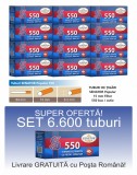 Ofertă! 6.600 Tuburi de tigari cu filtru maro Senator Popular 550 pentru tutun