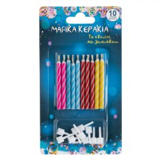 Set Lum&acirc;nări, Magice, 10 Bucăți, Multicolor