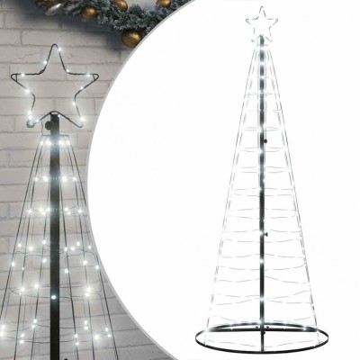 Pom de Craciun LED 200 LED-uri Alb Rece 182 cm foto
