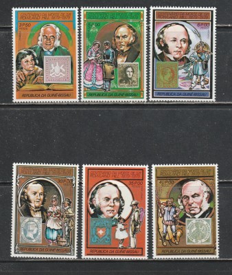 Guinea Bissau 1979 - 100 de Ani de la Moartea lui Rowland Hill 6v MNH foto