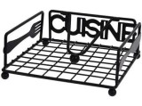 Suport pentru servetele "Cuisine" 18X18X7сm, metal negru