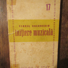 Inițiere muzicală - Virgil Gheorghiu