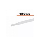 Tub termocontractibil alb 18mm/ 9mm 0.5m