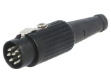 Mufă DIN 8 PIN drept pe cablu 34V