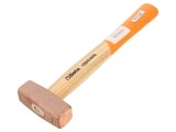 Ciocan din cupru cu m&acirc;ner de lemn 260mm 400g