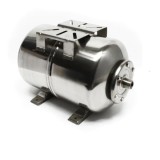 Cumpara ieftin Vas expansiune hidrofor inox, orizontal 24 litri, 10 bari - membrana inclusa