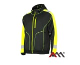 Jacheta de lucru Classwork, negru cu insertii reflectorizante, marimea XXXL, Artmas ART450364