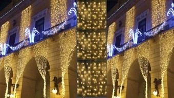 Perdea Luminoasa Exterior Imperiala Maxi 3200 Leduri, cauciucata, Instalatii led, Tip Cortina, Calitate Premium, H 10 m, Lumina calda