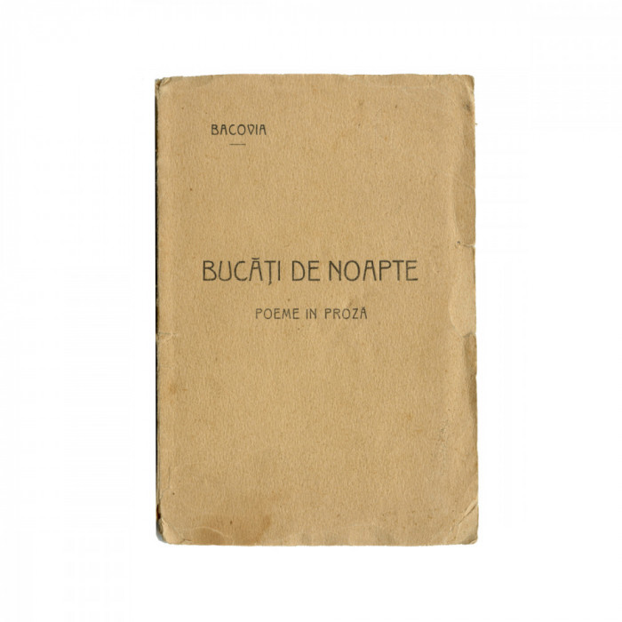 George Bacovia, Bucăți de Noapte, 1926 - Piesă rară