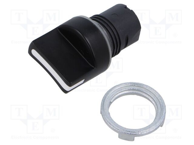 Comutator rotativ 22mm EAO Poz.i stab 4 negru fără IP65 46